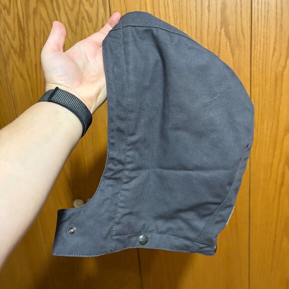 Carhartt grey canvas replacement hood snap on - Picture 1 of 4
